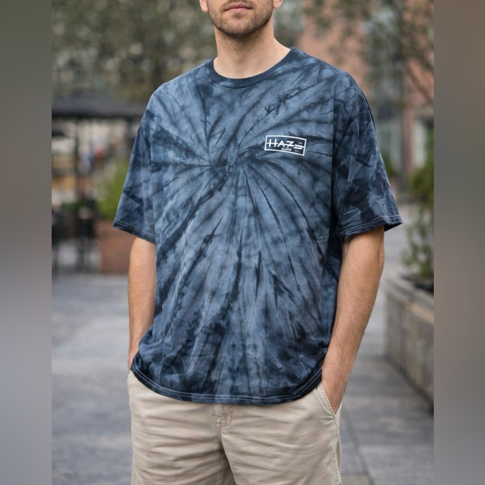 Vintage Graffiti T-Shirt Tie Dye Men's 2XL Streetwear